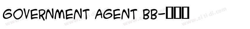 Government Agent BB字体转换